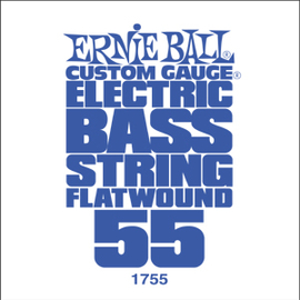 Струна для бас-гітар ERNIE BALL .055 Flatwound Bass P01755, image 